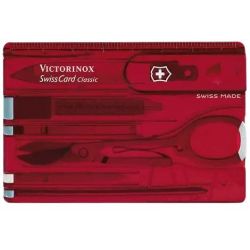 Victorinox SwissCard, 10f, rood